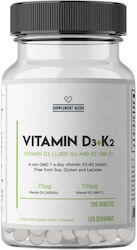 Supplement Needs Βιταμίνη D3 & K2 3000iu 120 ταμπλέτες Supplement Needs Βιταμίνη D3 & K2 3000iu 120 ταμπλέτες