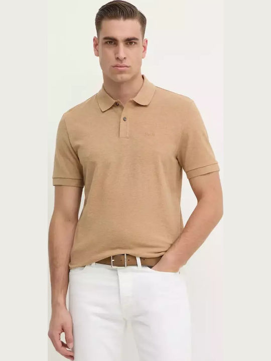 Boss Поло Блуза с къс ръкав Beige