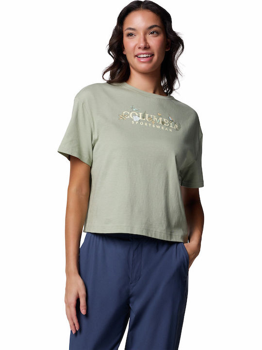 Columbia Bend Graphic Women's Crop Top Cotton K...