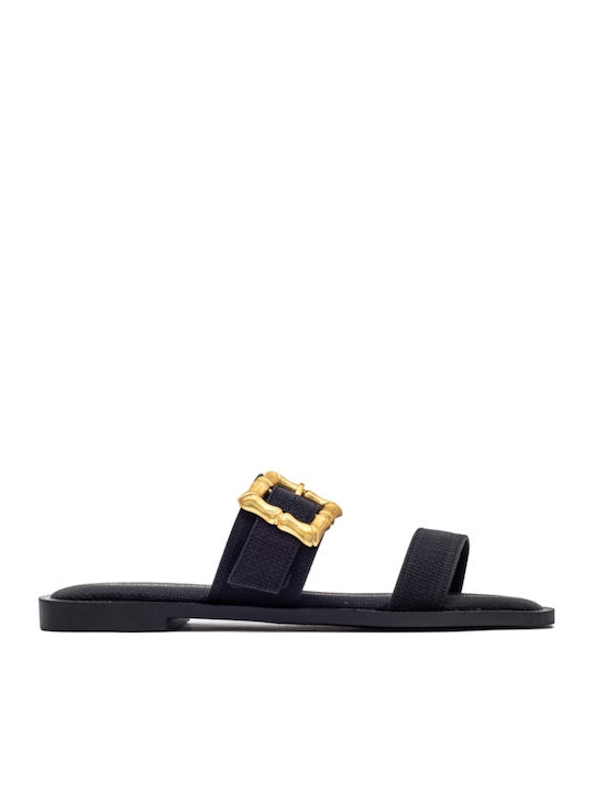 Women's Flat Sandals in Black Color