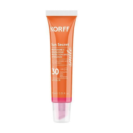 Korff Sun Secret Sunscreen Lips SPF30 with Color 02 Raspberry Pink 15ml