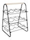 Next Free Standing Metallic Wine Cabinet Black 48cm