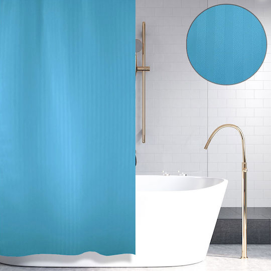 San Lorentzo Luxor Duschvorhang Stoff 180x180cm Blue
