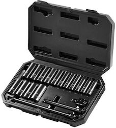 18-teiliges Sechskant-Tiefen-Schlagschrauber-Set 3/8 Zoll Antrieb Cr-mo Verlängerungen 8-22 mm 18-teiliges Sechskant-Tiefen-Schlagschrauber-Set 3/8 Zoll Antrieb Cr-mo Verlängerungen 8-22 mm