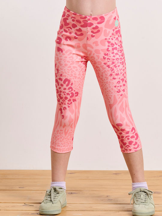 BodyTalk Kids Legging Sports Capri Pink