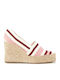 Women's Fabric Platform Espadrilles White