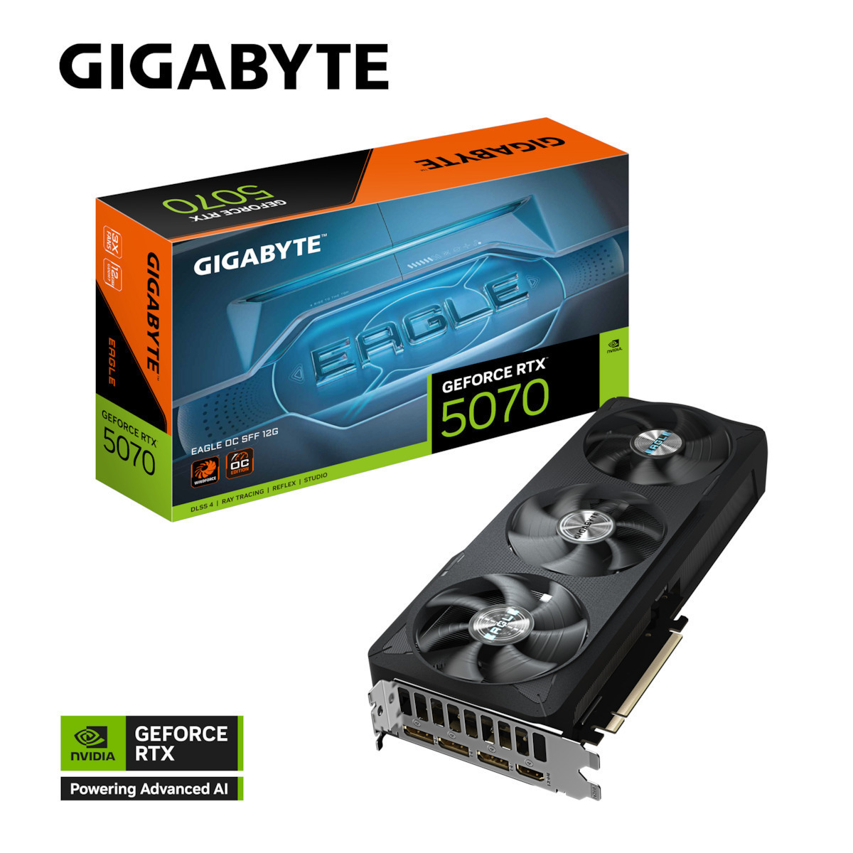 Gigabyte GeForce RTX 5070 12GB GDDR7 EAGLE OC SFF 12G Κάρτα Γραφικών