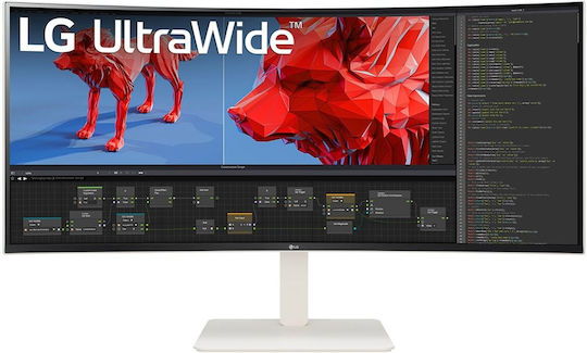 LG 38BR85QC-W Ultrawide Nano IPS Curved Monitor 38" QHD 3840x1600 144Hz με Χρόνο Απόκρισης 1ms GTG Λευκό