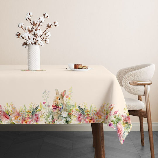 Easter Tablecloth 100% Cotton 140x220cm Club Cotton Vinca