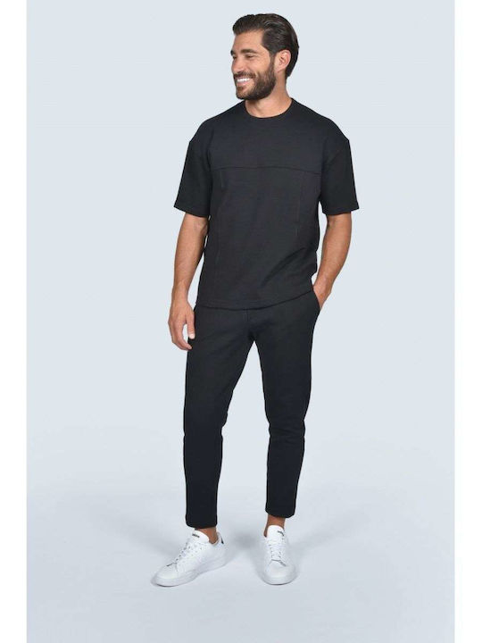 Two Brothers Trousers in Tapered Line Black