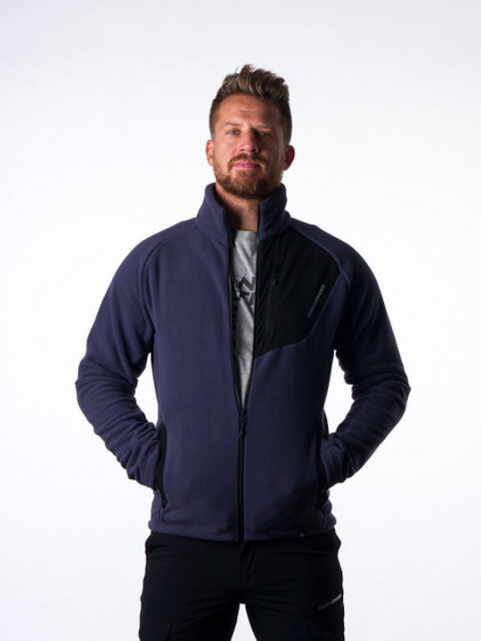 Northfinder Мъжка Жилетка Fleece PURPLE BLACK