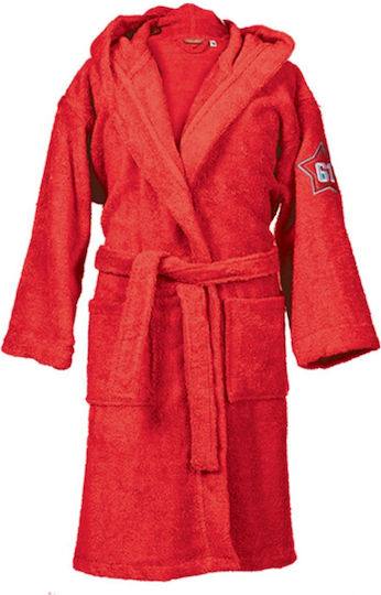 Nef-Nef Homeware Halat de Baie pentru Copii Red cu Glugă