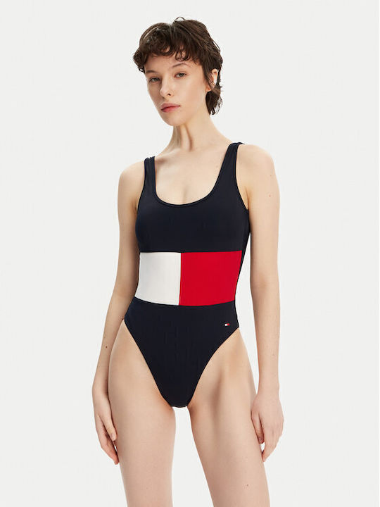 Costum De Baie Întreg Albastru Marin