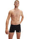 M Hyperboom Panel Aquashort Men's Swimwear Shorts Black with Patterns