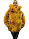 Frauen Pelz Yellow