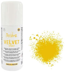 Decora Χρώμα Ζαχαροπλαστικής σε Σκόνη Κίτρινο Spray
