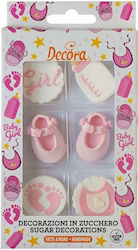 Decora Ядливи Декорации 6 бр Розов 0500455