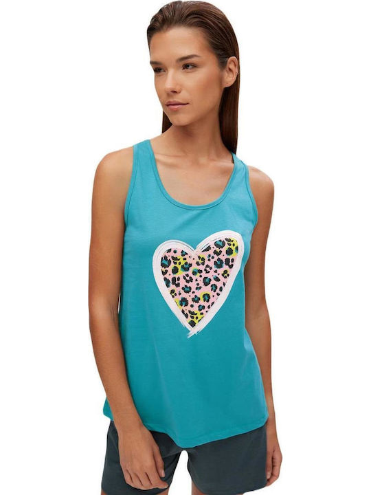 Minerva Summer Women's Pyjama Set Petrol