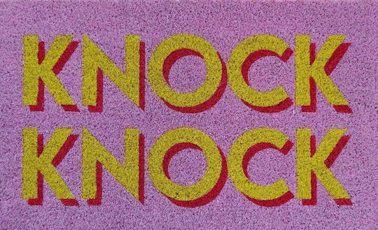 Χαλάκι Πόρτας Knock Knock Ροζ