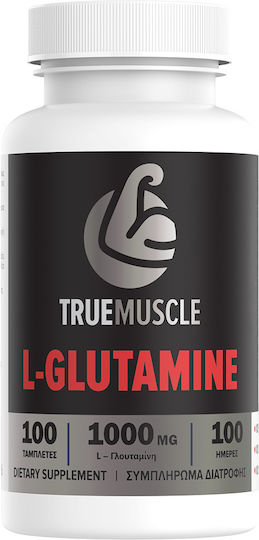 True Muscle True Muscle L-Glutamine 1000mg 100 Κάψουλες