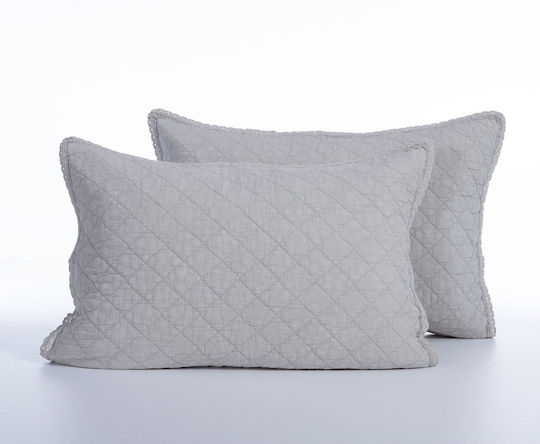 Nef-Nef Homeware Set Față de Pernă Oxford Argint 52x72cm.