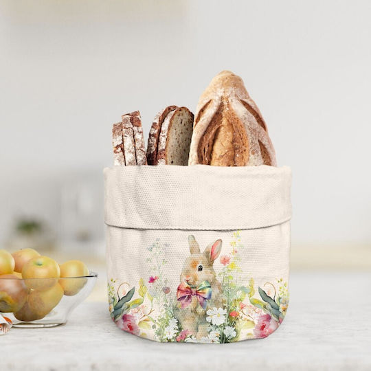 Brotkorb aus Baumwolle 16x21cm Club Cotton Vinca Hasen