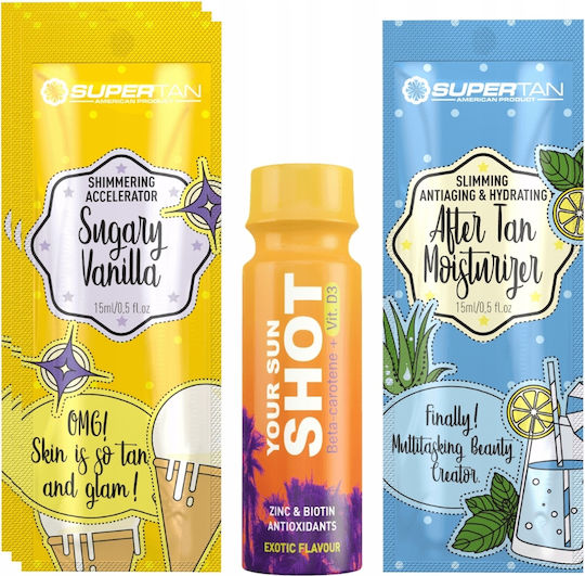 Supertan Sugary Vanilla After Tan Body Lotion 5 Pieces