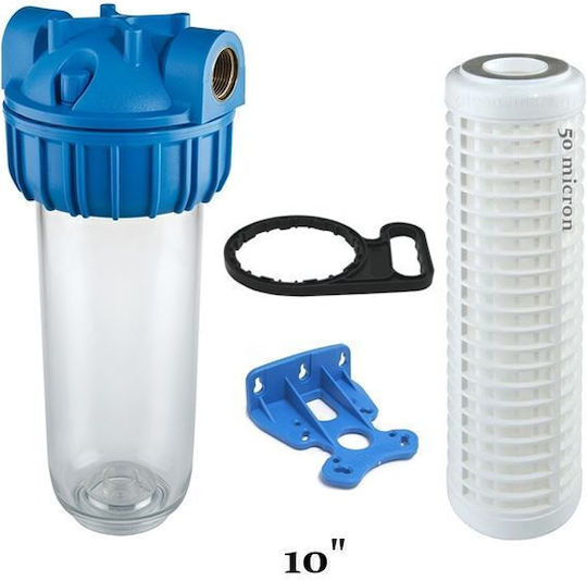 Atlas Filtri 3P Senior Plus AFO SX Water Filtration System Single Central Supply Micron 3/4'' with Replacement Filter Atlas Filtri 10" Σίτας RL 10 SX 50mcr 802164715715710