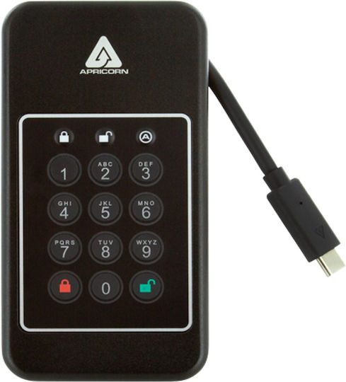 Apricorn Aegis NVX USB-C Externe HDD 2TB 2.5" Schwarz
