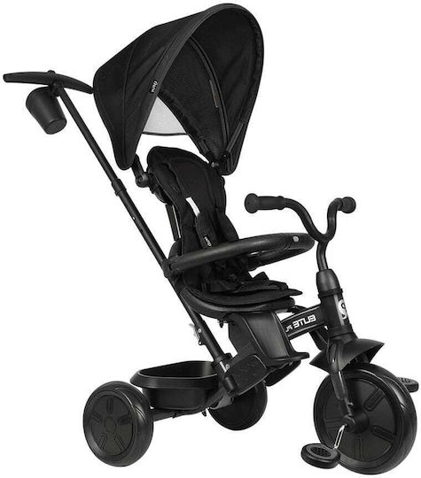 Q Play Elite Platinum Wandelbar mit Elterngriff 6 in 1 für 10 Monate Schwarz