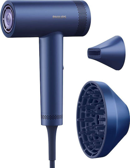 Philips Series 8000 Ionic Hair Dryer Turbo with Diffuser 1400W Blue