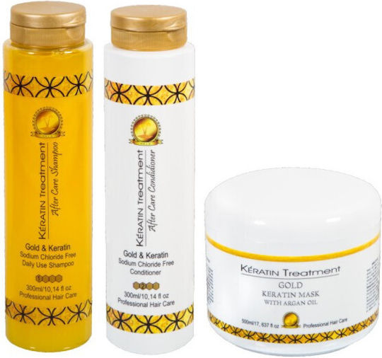 Live Spa Cosmetics Σετ Θεραπείας Μαλλιών με Κερατίνη για Λεπτά Μαλλιά με Σαμπουάν, Μάσκα και Conditioner