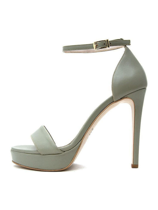 Leather Sandals Khaki