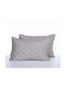 Nef-Nef Homeware Olga Kissenbezug-Set mit Umschlagumschlag Gesteppt Grey 52x72cm.