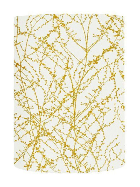 Lampshade 1xe14 Ochre Branches Linen Branches S...