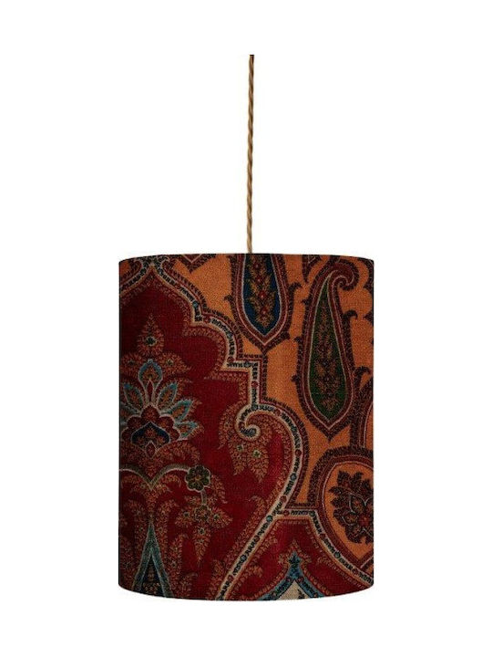 Pendant Lamp Shade 1xe14 Blue-Red Brocade Sh101...