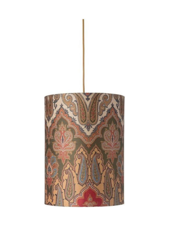 Pendant Lamp Shade 1xe27 Green-Gold Φ40cm Brocade Sh101062h-d Ebb&flow Sh101062h-d Green