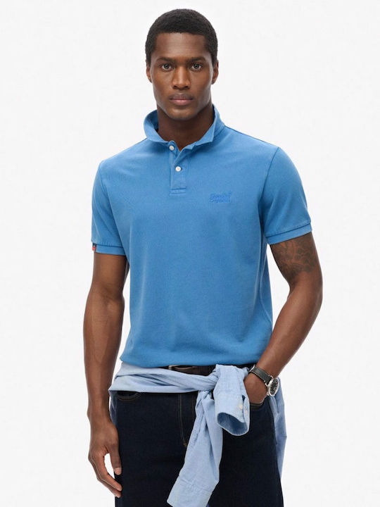 Superdry Polo Short Sleeve Blue T-shirt