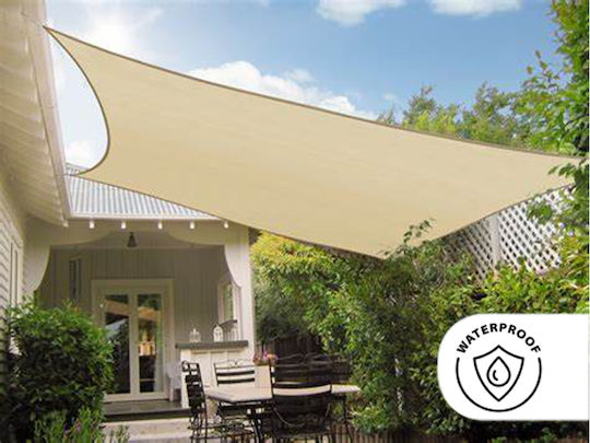 Chios Hellas Квадрат Shade Sail Екрю 3x3m