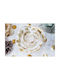 Weißgoldene Rose Mittel 9x15x6cm