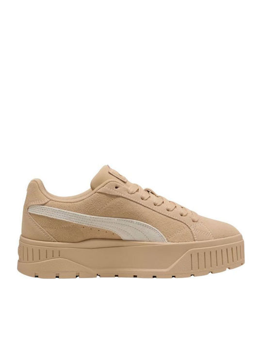 PUMA Karmen Ii Γυναικεία Flatforms Sneakers Μπεζ