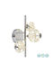 Globo Lighting Φωτιστικό Τοίχου με Ενσωματωμένο LED και Θερμό Λευκό Φως Ασημί 28x21εκ.