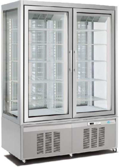 Longoni Kühl- & Tiefkühlvitrine mit Kapazität 850Es