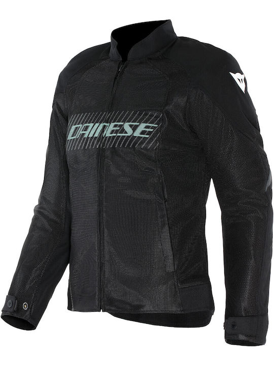 Dainese Herosphere Air Tex Jacket Women's Motorcycle Jacket 4 Seasons Black / Gray / Light Green