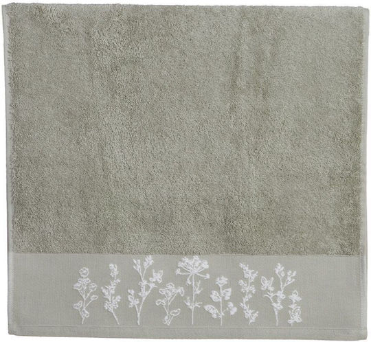 Nef-Nef Homeware Πετσέτα Προσώπου Claris 50x90εκ. Πράσινη Βάρους 500gr/m²