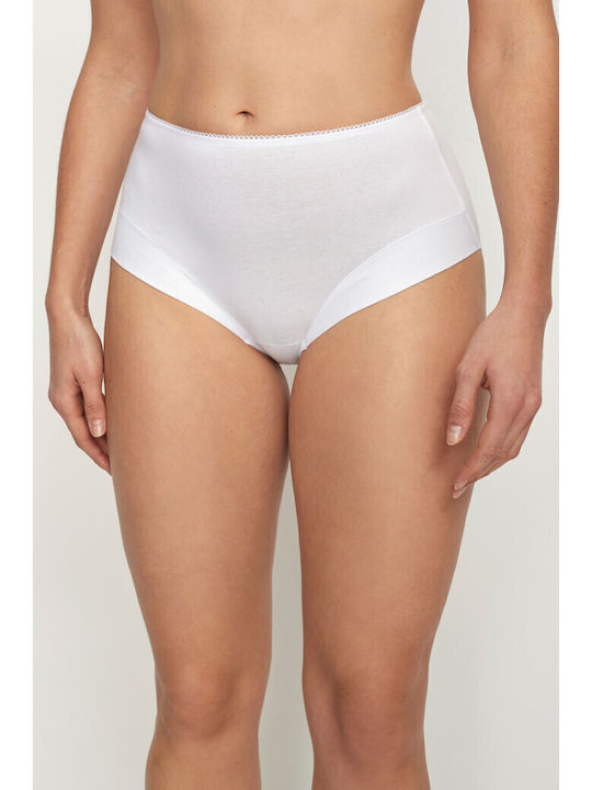 Promise Ψηλόμεσα Γυναικεία Slip 2Pack Λευκό