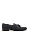 Leder Herren Mokassins in Blau Farbe