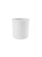 Leni Design Γλάστρα Πλαστική Signal White 12.5x12.5εκ.