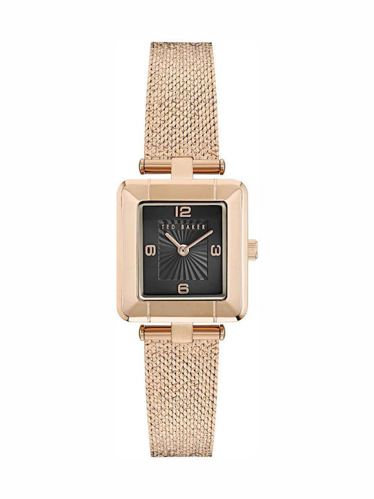 Ted Baker Mayse Γυναικείο Ρολόι Μπαταρίας με Ροζ Χρυσό Μεταλλικό Μπρασελέ