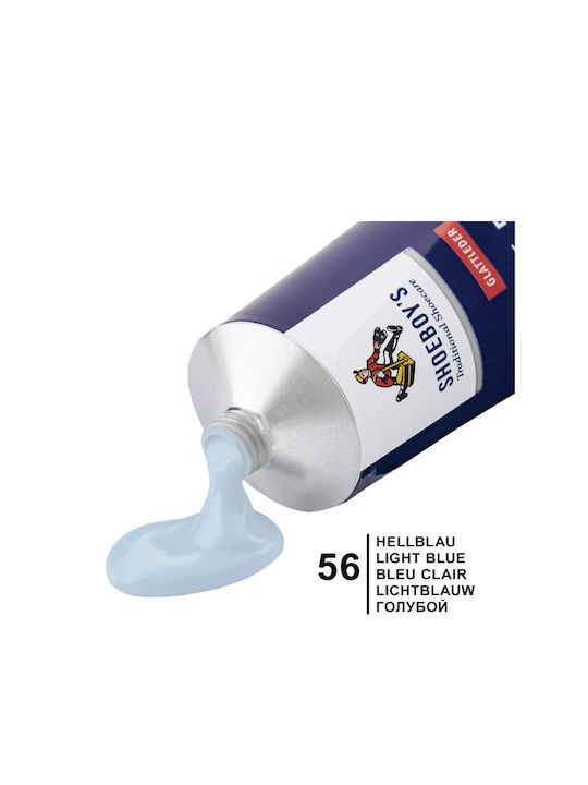 Shoeboy's Leather Cream 75ml 59 Light Blue Leather Dye Cream Tube Sponge Light Blue